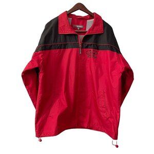 Kenpo Ford Racing Red Black Full Zip Jacket Men's Size Medium Lightweight Casual